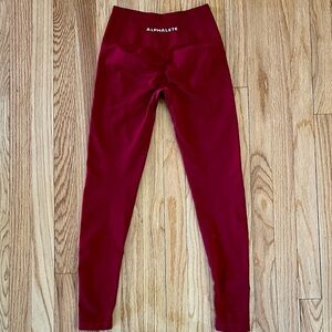 Alphalete Women's Size Small burgundy Ampify Leggings size small